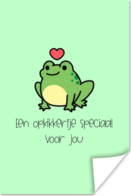 Poster Beterschap - Quotes - Kikker - Opkikker - 60x90 cm