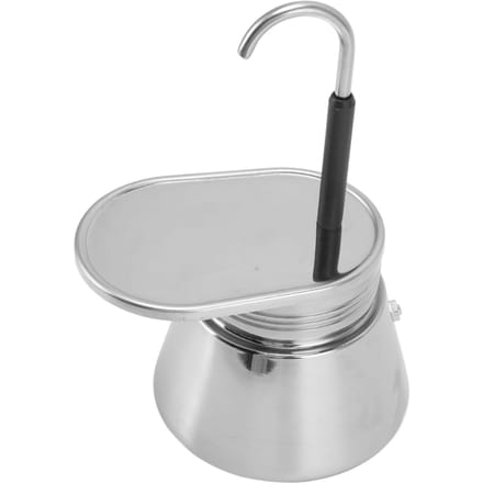 Moka Pot RVS Italiaans Type DIY Grote Capaciteit Lichtgewicht Draagbare Koffiemaker white