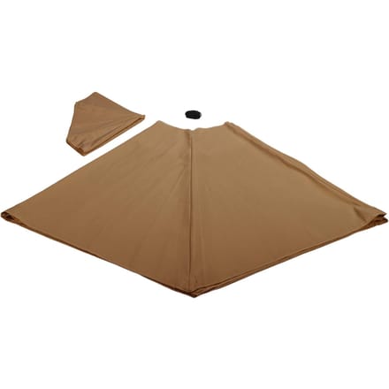 Parasol de remplacement pour parasol de terrasse extérieur, en polyester, résistant au soleil et imperméable, pour table de marché 3m / 9.8ft kaki