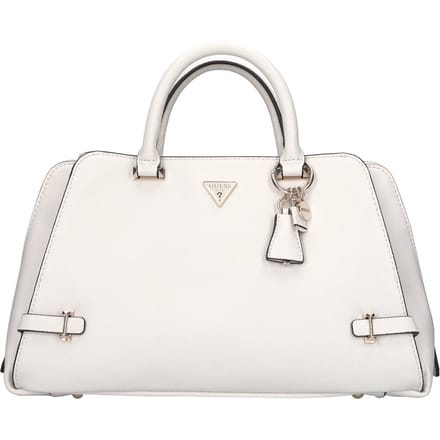 GUESS handtas schoudertas Rosalba Girlfriend Satchel Cream White crème