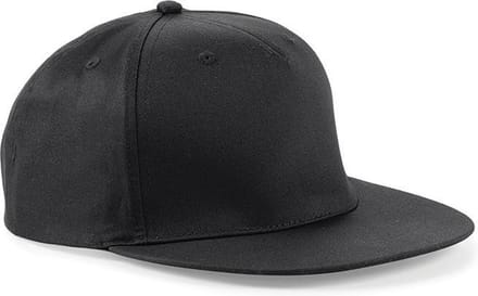 Snapback Rapper Cap - Beechfield - Black