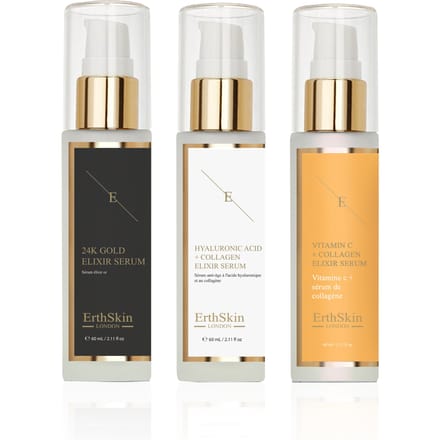 Vitamine C + Collageen Elixir Serum 60ml + Hyaluronzuur & Collageen Serum - 60ml + Anti-Rimpel Elixir Serum 24k Goud - 60ml