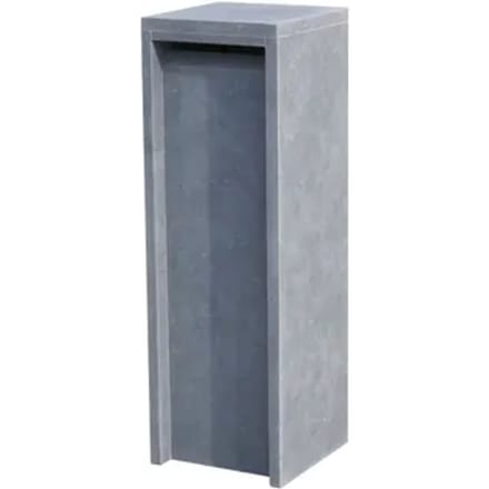 Vasp Pakketbrievenbus Alicante Modern - Natuursteen - Blauw - 34x103x34cm