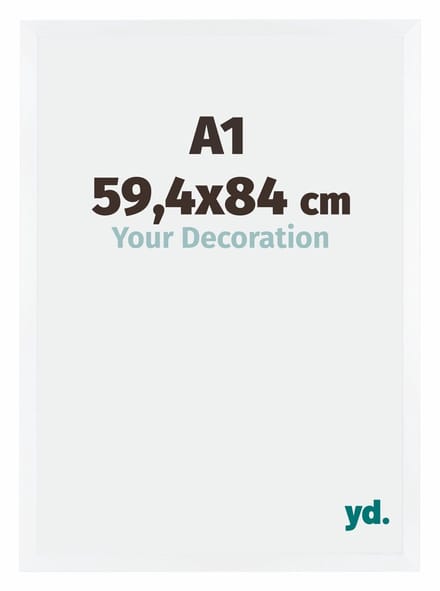 Your Decoration - Fotolijst A1 59,4x84 cm - MDF - Wit Mat - Catania
