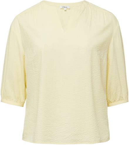 s.Oliver - female - Seersucker blouse met plooien
