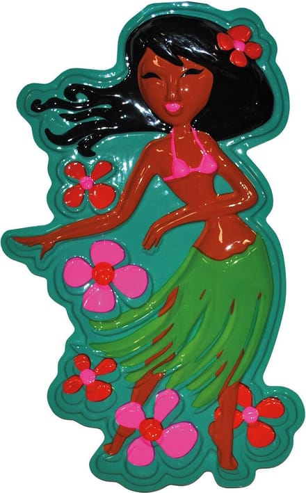 Wanddeco Hulagirl 55cm