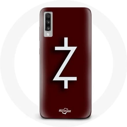Coque - Ozark - Samsung Galaxy A70 - Souple - Logo Z - Rouge et Blanc blanc