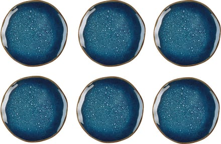 Medard de Noblat - Vertigo Denim - Dessertborden 21 cm - 6 delig - Stoneware