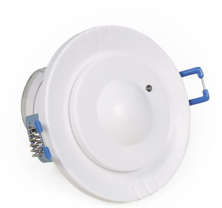 Bewegingssensor Inbouw IP20 - PIR Bewegingsmelder voor binnen met detectiehoek 360° - Bewegingsdetector met 3-draads aansluiting - Wit