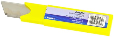 GEKO Vervangmessen - 18 mm breed - 0,5 mm dik - Set van 10 stuks