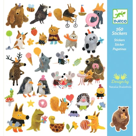DJECO stickers Fluffy Friends 4 jr+