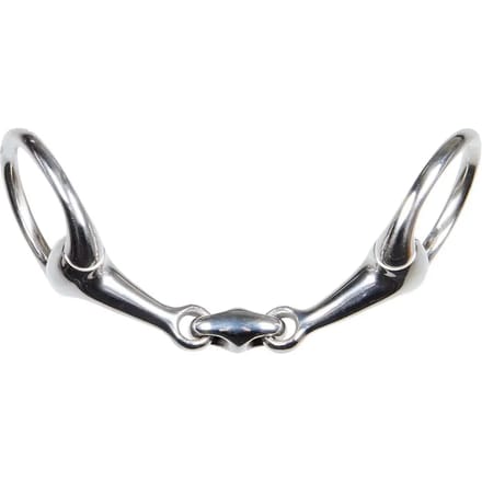 Harry's Horse Dubbel Gebroken Pony Bustrens RVS 12 mm . - 8,5
