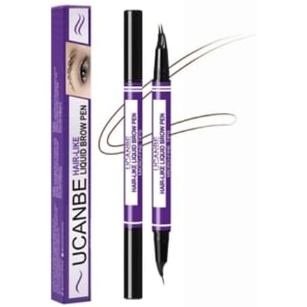 UCANBE  - Dual Curved Tips Eyebrow Pen - 4 Colors 01# Light Brown - 0.6ml