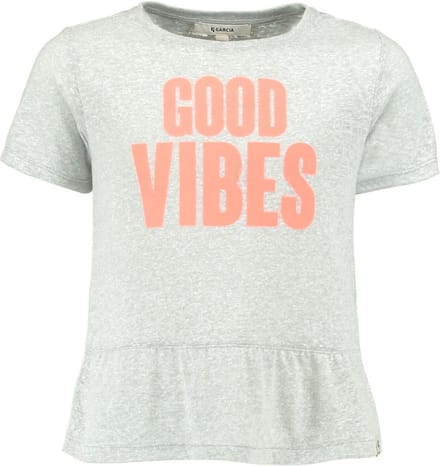 Garcia Meisjes T-Shirt - milk melee - Maat 152/158