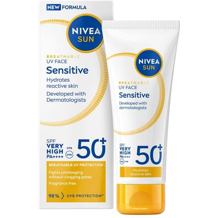 NIVEA Sun UV Face Soothing Sensitive Cream SPF50 50 ml