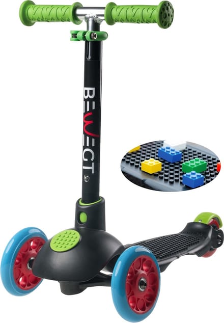 BEWEGT Kinderstep met LED Wielen en 50 Bouwstenen