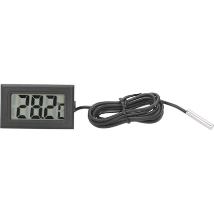 Ingebouwde elektronische thermometer Mini digitale waterdichte temperatuurmeter voor buiten gray