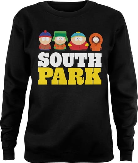 South Park Girly-sweatshirt voor dames, zwart