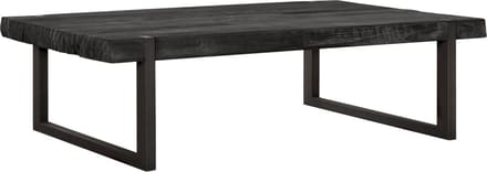 24Designs Timeless Salontafel Beam - B80 X L120 X H35 Cm - Teakhout Zwart