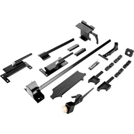 Système d'affûtage Pro Grind, Gabarit d'affûtage Multi-Grind pour meuleuse d'établi de 152 mm et 203 mm - avec Gabarit de Plateforme, Barre d'appui pour Outils, Bloc de Mise en Place, Glissière d'angle,