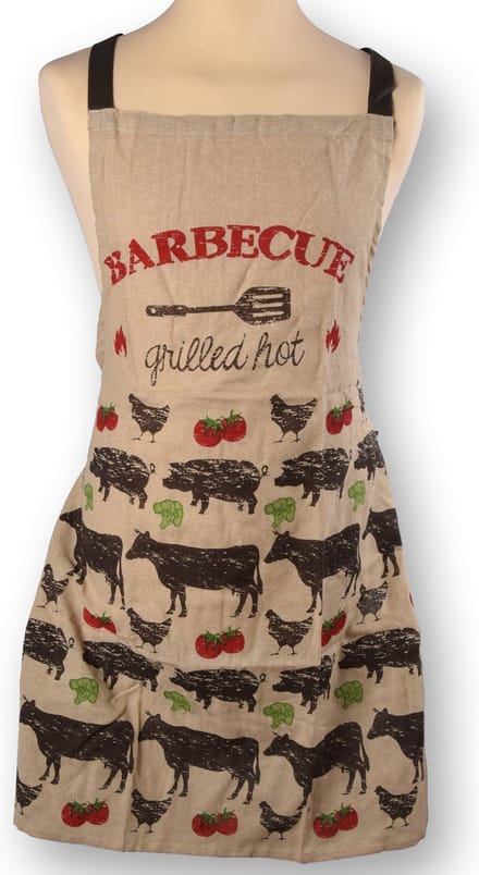 Schort- Keukenschort 100% Katoen | Perfect voor Koken en BBQ