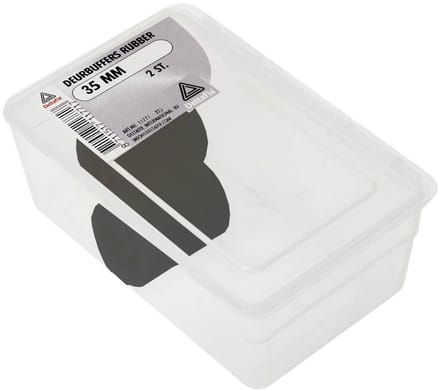 Deltafix - Deurbuffers rubber 35mm zwart 2st