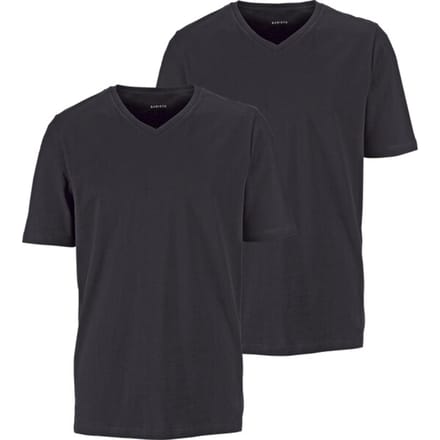 Babista herren T-Shirts, Set Van 2 - 60/62 - zwart - Plus Size