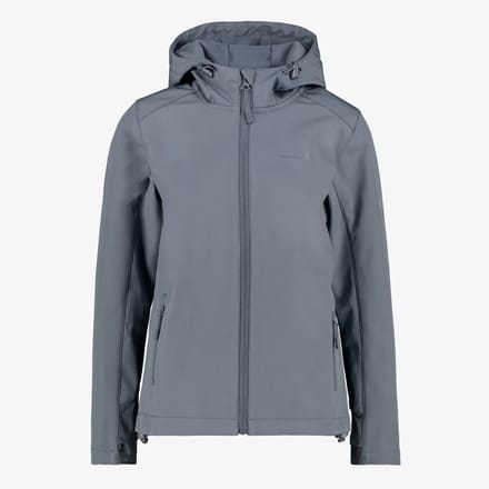 Mountain Peak kinder softshell jas grijs - Maat 176
