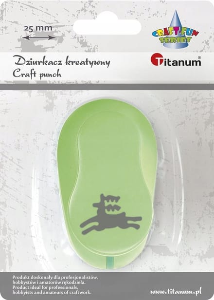 Titanum Creatieve Perforator 25mm - Hert Motief