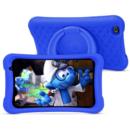 PRITOM 8 inch Android-tablet voor kinderen, 2 GB RAM + 64 GB ROM, Quad Core, 5000 MAH, WiFi dubbele camera, Bluetooth, tablet voor peuters