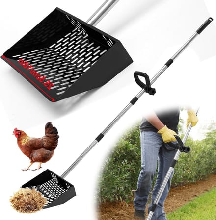 Solidchoice - Grote Kippenmestschop met 137 cm Greep voor Efficiënte Reiniging