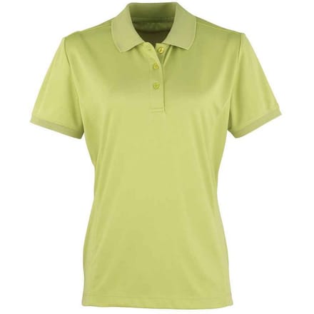 Premier Dames/Dames Coolchecker Piqué Poloshirt (Kalk)