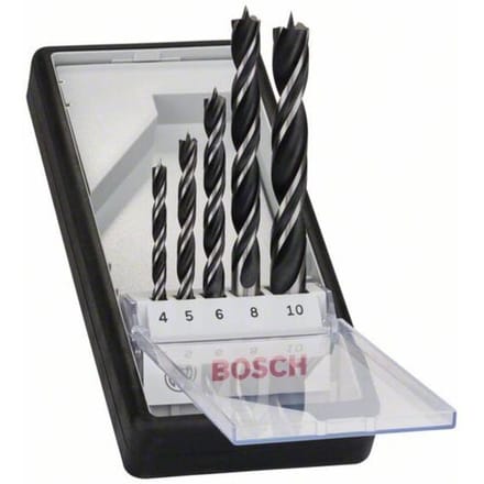 Hout-spiraalboorset 5-delig Bosch Accessories 2607010527 Cilinderschacht 1 set(s)