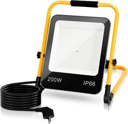 Set van 4 Krachtige LED Bouwlampen op Statief - 16000LM Werkspot