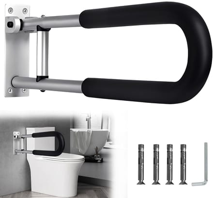 Dailygoods- Toiletgreep Opvouwbaar 90° - Antislip Ondersteuning