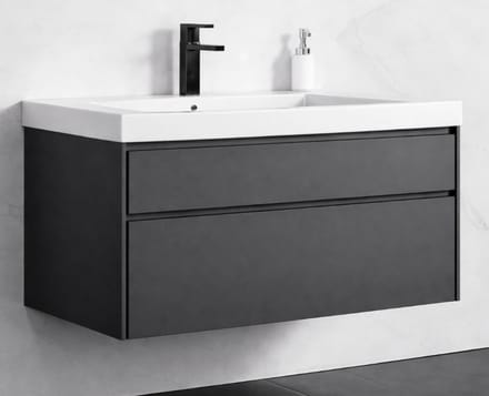 LINEA UNO - Rani 80 - Donkergrijs - Badmeubel - - 301678