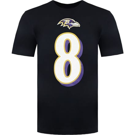 Nike NFL Baltimore Ravens 8 Lamar Jackson Heren T-shirt