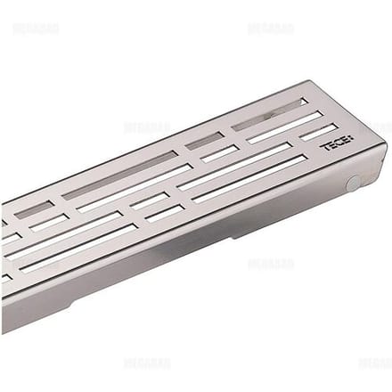 TECEdrainline design grate basic for shower drain straight 100 cm brushed 601011