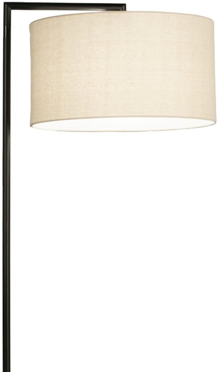 Lumidora Vloerlamp 31275 - BRED - GU10 - Zwart - Beige - Metaal