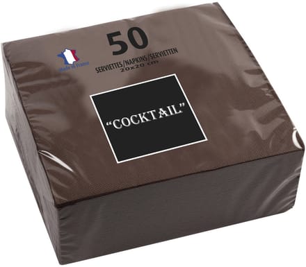 PROnappe cocktailservetten, 200 x 200 mm, wit