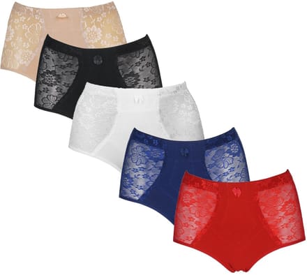 JC 5-Pack Licht corrigerende dames slips H201 ass maat M