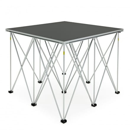 1m x 1m Portable Stage Kit by Gear4music, 80cm
