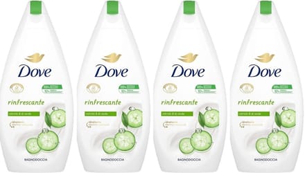 Dove Douchegel Refreshing Komkommer 4 x 450 ml