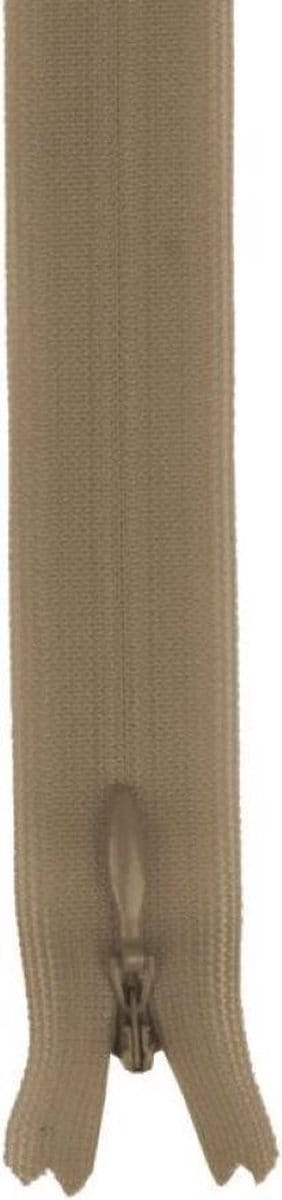 Ykk Blinde Rits Naadverdekt, Nougat, 60 cm, Per Stuk.