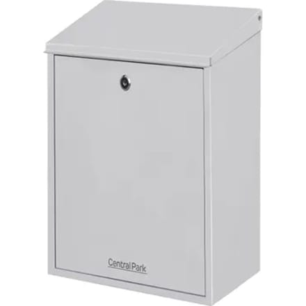 Central Park Wandbrievenbus Mailpal 300s - Staal - Zilver - 28,5x41x16,5cm