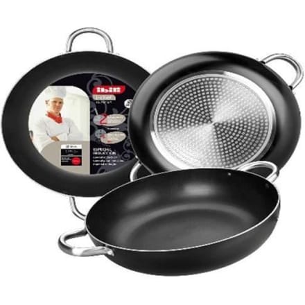 Koekenpan - IBILI - Honda I-Chef - 40 cm - Antiaanbaklaag 2 lagen - Geschikt voor inductie