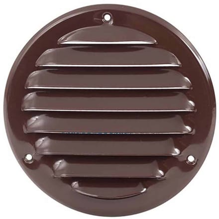 Europlast metalen ventilatierooster rond bruin Ø 100mm - MR100B