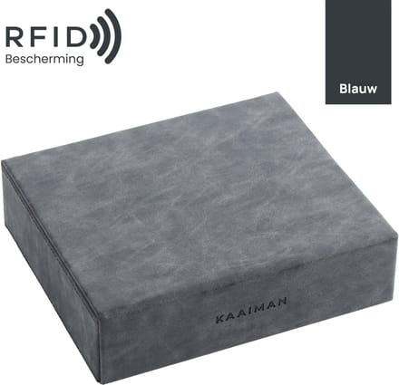 Kaaiman® Faraday Box – Autosleutel Antidiefstal – Keyless Entry & RFID Beveiliging - Handmade - Blauw