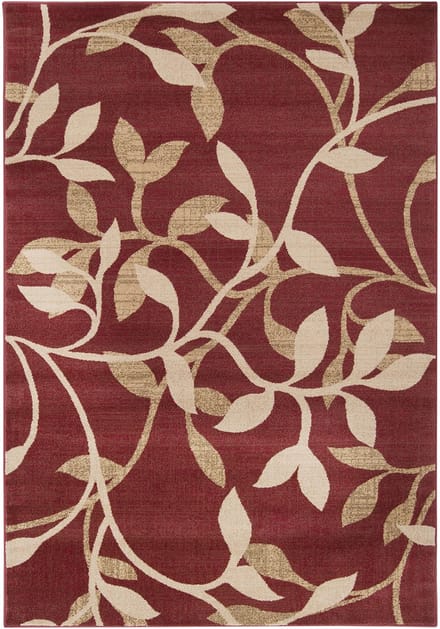 SURYA - BALSAM Traditioneel Boho Tapijt in BordeauxKleur