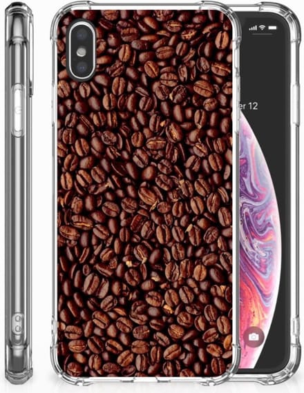 Apple iPhone Xs Max Beschermhoes Koffiebonen
